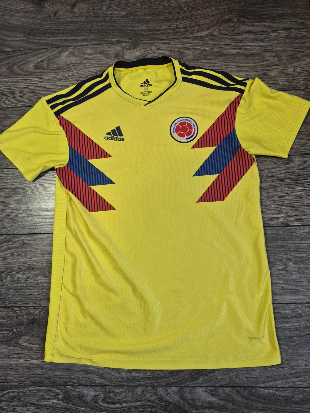 Adidas Colombia 2018 FIFA World Cup Yellow Soccer Jersey